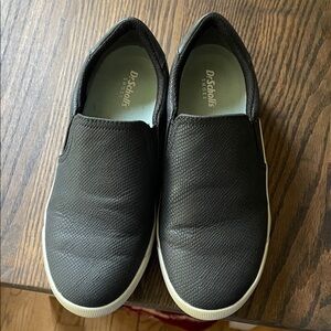 Dr. Scholl's Men's Textured Black Slip-On Loafers